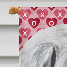 Load image into Gallery viewer, Great Pyrenees Hearts and Love Flag Canvas House Size SC9714CHF