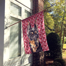 Load image into Gallery viewer, German Pinscher Hearts and Love Flag Canvas House Size SC9716CHF