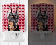 Load image into Gallery viewer, German Pinscher Hearts and Love Ceramic Night Light SC9716CNL