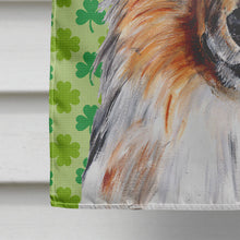 Load image into Gallery viewer, Collie Lucky Shamrock St. Patrick's Day Flag Canvas House Size SC9718CHF