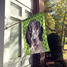 Load image into Gallery viewer, Blue Tick Coonhound Lucky Shamrock St. Patrick's Day Flag Canvas House Size SC9721CHF