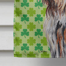 Load image into Gallery viewer, Otterhound Lucky Shamrock St. Patrick's Day Flag Canvas House Size SC9732CHF