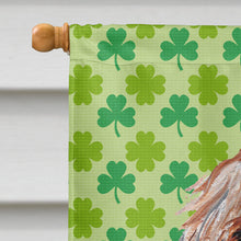 Load image into Gallery viewer, Otterhound Lucky Shamrock St. Patrick's Day Flag Canvas House Size SC9733CHF