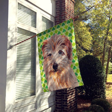 Load image into Gallery viewer, Norfolk Terrier Lucky Shamrock St. Patrick's Day Flag Canvas House Size SC9736CHF