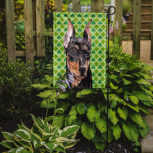 Load image into Gallery viewer, German Pinscher Lucky Shamrock St. Patrick's Day Garden Flag - Outdoor Decorative Yard Flag SC9740GF