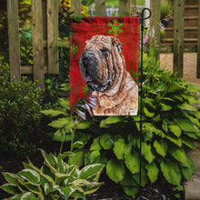 Load image into Gallery viewer, Shar Pei Red Snowflakes Holiday Garden Flag – Decorative Outdoor Yard Flag SC9743GF