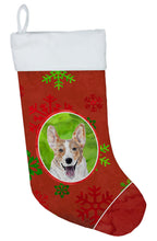 Load image into Gallery viewer, Cardigan Corgi Red Snowflakes Holiday Christmas Stocking SC9744-CS