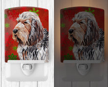 Load image into Gallery viewer, Otterhound Red Snowflakes Holiday Ceramic Night Light SC9756CNL