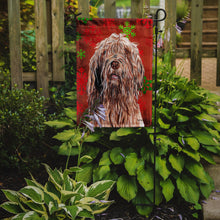 Load image into Gallery viewer, Otterhound Red Snowflakes Holiday Garden Flag - Outdoor Decorative Yard Flag SC9757GF