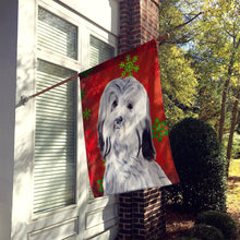 Load image into Gallery viewer, Havanese Red Snowflakes Holiday Flag Canvas House Size SC9761CHF