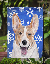 Load image into Gallery viewer, Cardigan Corgi Winter Snowflakes Garden Flag - Outdoor Decorative Yard Flag SC9768GF