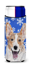 Load image into Gallery viewer, Cardigan Corgi Winter Snowflakes Slim Can Hugger – Fun &amp; Functional Drink Coolers SC9768MUK