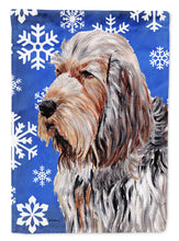 Load image into Gallery viewer, Otterhound Winter Snowflakes Garden Flag – Decorative Outdoor Yard Flag SC9780GF