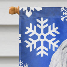 Load image into Gallery viewer, Havanese Winter Snowflakes Flag Canvas House Size SC9785CHF