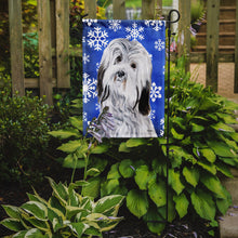 Load image into Gallery viewer, Havanese Winter Snowflakes Garden Flag – Decorative Outdoor Yard Flag SC9785GF