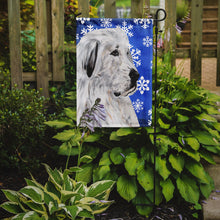 Load image into Gallery viewer, Great Pyrenees Winter Snowflakes Garden Flag – Decorative Outdoor Yard Flag SC9786GF
