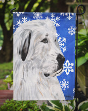 Load image into Gallery viewer, Great Pyrenees Winter Snowflakes Garden Flag – Decorative Outdoor Yard Flag SC9786GF