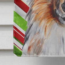 Load image into Gallery viewer, Collie Candy Cane Christmas Flag Canvas House Size SC9790CHF