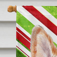 Load image into Gallery viewer, Cardigan Corgi Candy Cane Christmas Flag Canvas House Size SC9792CHF