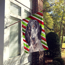 Load image into Gallery viewer, Blue Tick Coonhound Candy Cane Christmas Flag Canvas House Size SC9793CHF