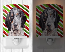 Load image into Gallery viewer, Blue Tick Coonhound Candy Cane Christmas Ceramic Night Light SC9793CNL