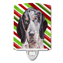Load image into Gallery viewer, Blue Tick Coonhound Candy Cane Christmas Ceramic Night Light SC9793CNL