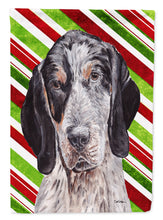 Load image into Gallery viewer, Blue Tick Coonhound Candy Cane Christmas Garden Flag - Outdoor Decorative Yard Flag SC9793GF