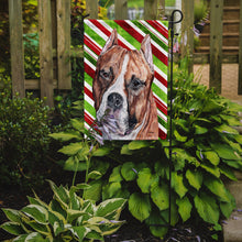 Load image into Gallery viewer, Staffordshire Bull Terrier Staffie Candy Cane Christmas Garden Flag – Decorative Outdoor Yard Flag SC9800GF