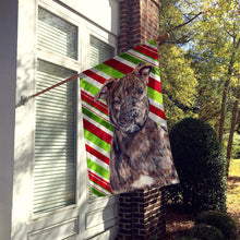 Load image into Gallery viewer, Staffordshire Bull Terrier Staffie Candy Cane Christmas Flag Canvas House Size SC9801CHF