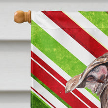 Load image into Gallery viewer, Staffordshire Bull Terrier Staffie Candy Cane Christmas Flag Canvas House Size SC9801CHF