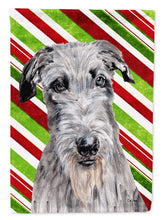 Load image into Gallery viewer, Scottish Deerhound Candy Cane Christmas Flag Canvas House Size SC9802CHF