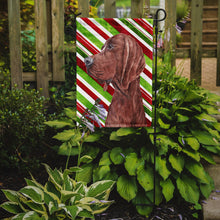 Load image into Gallery viewer, Redbone Coonhound Candy Cane Christmas Garden Flag - Outdoor Decorative Yard Flag SC9803GF