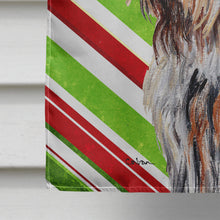 Load image into Gallery viewer, Otterhound Candy Cane Christmas Flag Canvas House Size SC9804CHF