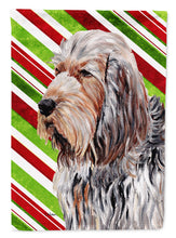 Load image into Gallery viewer, Otterhound Candy Cane Christmas Flag Canvas House Size SC9804CHF