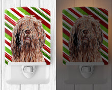Load image into Gallery viewer, Otterhound Candy Cane Christmas Ceramic Night Light SC9805CNL