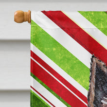 Load image into Gallery viewer, Norwich Terrier Candy Cane Christmas Flag Canvas House Size SC9806CHF