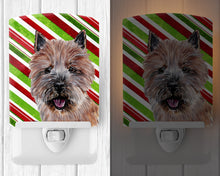 Load image into Gallery viewer, Norwich Terrier Candy Cane Christmas Ceramic Night Light SC9806CNL