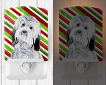 Load image into Gallery viewer, Havanese Candy Cane Christmas Ceramic Night Light SC9809CNL