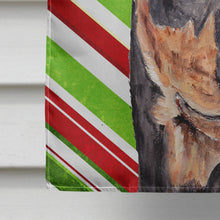 Load image into Gallery viewer, German Pinscher Candy Cane Christmas Flag Canvas House Size SC9812CHF