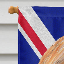 Load image into Gallery viewer, Afghan Hound with English Union Jack British Flag Flag Canvas House Size SC9814CHF