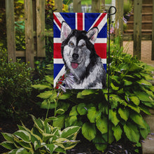 Load image into Gallery viewer, Alaskan Malamute with English Union Jack British Flag Garden Flag - Outdoor Decorative Yard Flag SC9815GF
