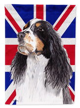 Load image into Gallery viewer, Welsh Springer Spaniel with English Union Jack British Flag Flag Canvas House Size SC9817CHF