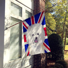 Load image into Gallery viewer, Bichon Frise with English Union Jack British Flag Flag Canvas House Size SC9818CHF