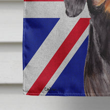 Load image into Gallery viewer, Dachshund with English Union Jack British Flag Flag Canvas House Size SC9820CHF