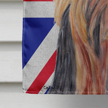 Load image into Gallery viewer, Yorkie with English Union Jack British Flag Flag Canvas House Size SC9822CHF