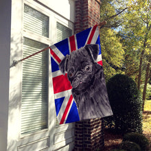 Load image into Gallery viewer, Pug with English Union Jack British Flag Flag Canvas House Size SC9823CHF