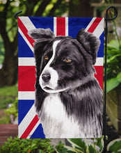 Load image into Gallery viewer, Border Collie with English Union Jack British Flag Garden Flag – Decorative Outdoor Yard Flag SC9824GF