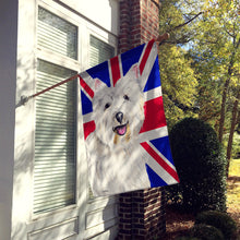 Load image into Gallery viewer, Westie with English Union Jack British Flag Flag Canvas House Size SC9827CHF
