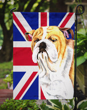 Load image into Gallery viewer, Bulldog English with English Union Jack British Flag Garden Flag - Outdoor Decorative Yard Flag