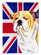 Load image into Gallery viewer, Bulldog English with English Union Jack British Flag Garden Flag - Outdoor Decorative Yard Flag